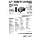 Sony DCR-TRV230, DCR-TRV330, DCR-TRV530 Service Manual