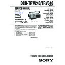 Sony DCR-TRV240, DCR-TRV340 (serv.man2) Service Manual