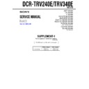 Sony DCR-TRV240E, DCR-TRV340E (serv.man8) Service Manual