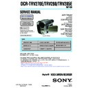 dcr-trv270e, dcr-trv280, dcr-trv285e service manual