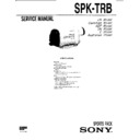 Sony SPK-TRB Service Manual
