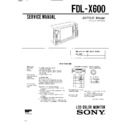 fdl-x600 service manual