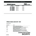 Sony KDL-40XBR4, KDL-40XBR5, KDL-46XBR4, KDL-46XBR5 Service Manual