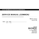 Sony KDL-65W850A, KDL-65W855A Service Manual
