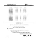 Sony KV-27FS13 (serv.man2) Service Manual