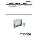 Sony KV-TG212M50 Service Manual