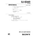 Sony SLV-ED4KR Service Manual