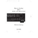 Harman Kardon AVR 11 (serv.man2) User Guide / Operation Manual