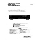 Harman Kardon AVR 15 Service Manual