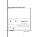avr 1500 (serv.man9) user guide / operation manual