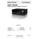 Harman Kardon AVR 170 (serv.man6) Service Manual