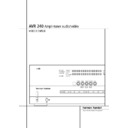 avr 240 (serv.man10) user guide / operation manual