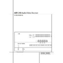 avr 240 (serv.man5) user guide / operation manual