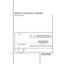 avr 240 (serv.man7) user guide / operation manual