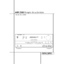 Harman Kardon AVR 2500 (serv.man11) User Guide / Operation Manual