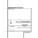 avr 330 (serv.man2) user guide / operation manual