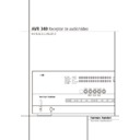 avr 340 (serv.man5) user guide / operation manual