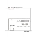avr 340 (serv.man6) user guide / operation manual