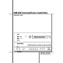 avr 430 (serv.man13) user guide / operation manual