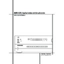 avr 435 (serv.man11) user guide / operation manual