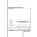 Harman Kardon AVR 630 (serv.man9) User Guide / Operation Manual