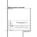 avr 635 (serv.man5) user guide / operation manual