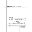 avr 7000 (serv.man4) user guide / operation manual