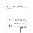 avr 7000 (serv.man5) user guide / operation manual
