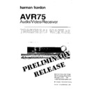 Harman Kardon AVR 75 Service Manual