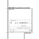 avr 7500 (serv.man3) user guide / operation manual
