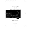 Harman Kardon AVR 80 (serv.man10) User Guide / Operation Manual