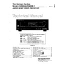 Harman Kardon AVR 80MK II (serv.man5) Service Manual