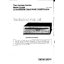 Harman Kardon CD 291 (serv.man3) Service Manual