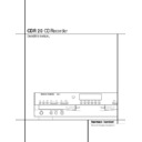 cdr 20 (serv.man6) user guide / operation manual