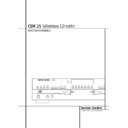 cdr 25 (serv.man9) user guide / operation manual