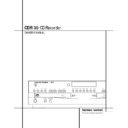 cdr 30 (serv.man2) user guide / operation manual