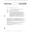 Harman Kardon CR 151 (serv.man2) Technical Bulletin