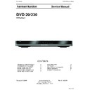 Harman Kardon DVD 29 Service Manual