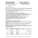 Harman Kardon FL 8550 (serv.man3) Technical Bulletin