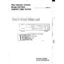 Harman Kardon HD 7600 (serv.man2) Service Manual