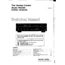 Harman Kardon HK 3300 Service Manual