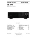 Harman Kardon HK 3700 Service Manual
