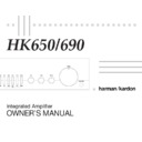 Harman Kardon HK 650 (serv.man4) User Guide / Operation Manual