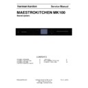 Harman Kardon MAESTROKITCHEN MK100 Service Manual