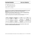 Harman Kardon SIGNATURE 2.0 (serv.man7) Technical Bulletin