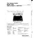 Harman Kardon T 30C Service Manual