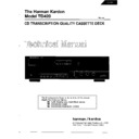 Harman Kardon TD 420 Service Manual