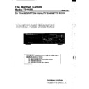 Harman Kardon TD 4600 Service Manual