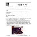 JBL ARC CINEMA II (serv.man4) Service Tips