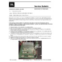 JBL ARC SUB 10 (serv.man4) Technical Bulletin